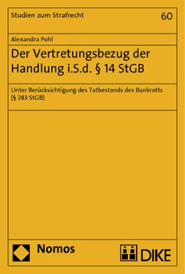 Abbildung von Pohl | Der Vertretungsbezug der Handlung i.S.d. § 14 StGB | 1. Auflage | 2013 | 60 | beck-shop.de