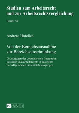 Abbildung von Hofelich | Von der Bereichsausnahme zur Bereichseinschränkung | 1. Auflage | 2013 | 24 | beck-shop.de