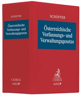 Abbildung von Schäffer: Österreichische Verfassungs- und Verwaltungsgesetze Ordner 100 mm<br>1 Ersatzordner (leer) | 1. Auflage | 2014 | beck-shop.de