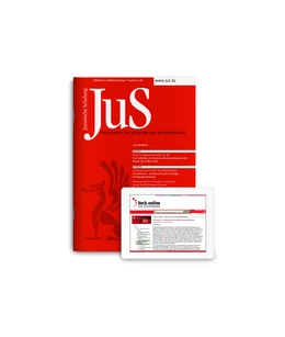 Abbildung von JuS • Juristische Schulung | 58. Auflage | 2020 | beck-shop.de