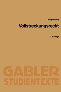 Abbildung von Rosa | Vollstreckungsrecht | 2. Auflage | 1988 | beck-shop.de