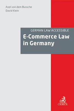 Abbildung von von dem Bussche / Klein | E-Commerce Law in Germany | 1. Auflage | 2015 | beck-shop.de