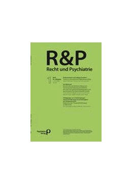 Abbildung von R & P - Recht und Psychiatrie | 36. Auflage | 2018 | beck-shop.de