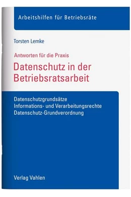 Abbildung von Lemke | Datenschutz in der Betriebsratsarbeit | 1. Auflage | 2018 | beck-shop.de