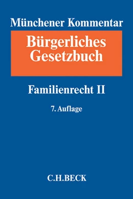 Abbildung von Münchener Kommentar zum Bürgerlichen Gesetzbuch: BGB, Band 9: Familienrecht II §§ 1589-1921, SGB VIII | 7. Auflage | 2017 | beck-shop.de