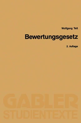 Abbildung von Teß | Bewertungsgesetz | 2. Auflage | 1993 | beck-shop.de