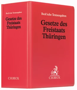 Abbildung von Gesetze des Freistaats Thüringen: Hauptordner 86 mm <br>1 Ersatzordner (leer) | 1. Auflage | 2015 | beck-shop.de