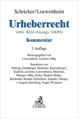 Abbildung von Schricker / Loewenheim | Urheberrecht | 5. Auflage | 2017 | beck-shop.de