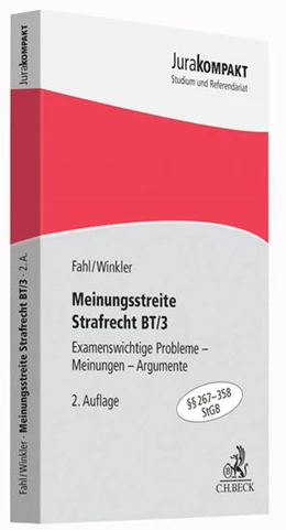 Abbildung von Fahl / Winkler | Meinungsstreite Strafrecht BT/3 | 2. Auflage | 2015 | beck-shop.de
