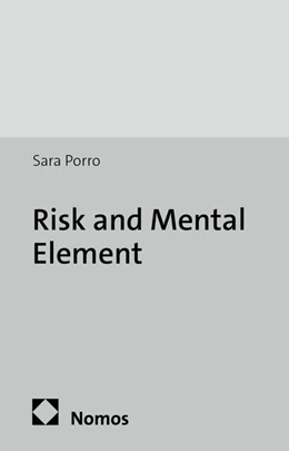 Abbildung von Porro | Risk and Mental Element | 1. Auflage | 2014 | 15 | beck-shop.de