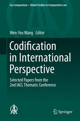 Abbildung von Wang | Codification in International Perspective | 1. Auflage | 2014 | beck-shop.de