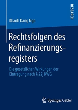 Abbildung von Ngo | Rechtsfolgen des Refinanzierungsregisters | 1. Auflage | 2012 | beck-shop.de