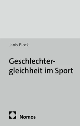 Abbildung von Block | Geschlechtergleichheit im Sport | 1. Auflage | 2014 | 39 | beck-shop.de