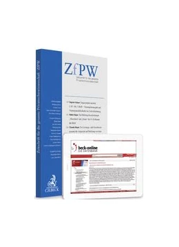Abbildung von ZfPW • Zeitschrift für die gesamte Privatrechtswissenschaft | 4. Auflage | 2018 | beck-shop.de