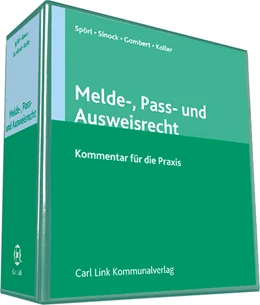 Abbildung von Spörl / Sinock | Melde-, Pass- und Ausweisrecht | 1. Auflage | 2018 | beck-shop.de
