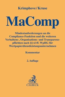 Abbildung von Krimphove / Kruse | MaComp | 2. Auflage | 2019 | beck-shop.de