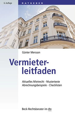 Abbildung von Mersson | Vermieterleitfaden | 6. Auflage | 2015 | 50791 | beck-shop.de