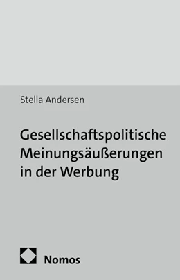 Abbildung von Andersen | Gesellschaftspolitische Meinungsäußerungen in der Werbung | 1. Auflage | 2015 | 70 | beck-shop.de
