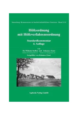 Abbildung von Steffen / Ernst | Höfeordnung mit Höfeverfahrensordnung | 4. Auflage | 2015 | Band 11/3 | beck-shop.de