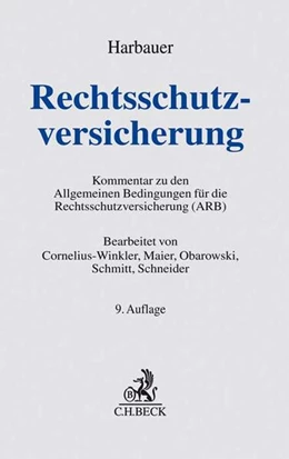 Abbildung von Harbauer | Rechtsschutzversicherung | 9. Auflage | 2018 | beck-shop.de