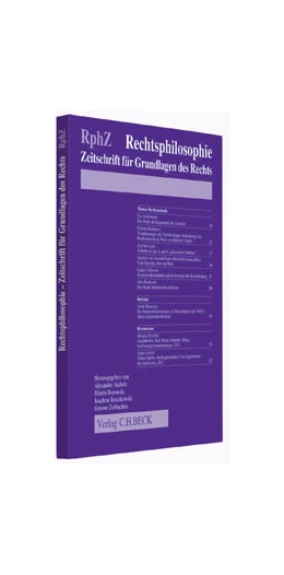 Abbildung von RphZ • Rechtsphilosophie | 4. Auflage | 2018 | beck-shop.de