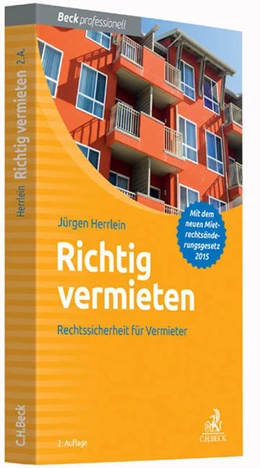 Abbildung von Herrlein | Richtig vermieten | 2. Auflage | 2015 | beck-shop.de