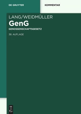 Abbildung von Lang / Weidmüller | Genossenschaftsgesetz: GenG | 38. Auflage | 2016 | beck-shop.de