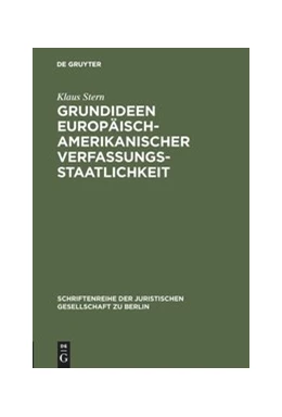 Abbildung von Stern | Grundideen europäisch-amerikanischer Verfassungsstaatlichkeit | 1. Auflage | 1984 | 91 | beck-shop.de