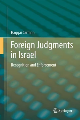 Abbildung von Carmon | Foreign Judgments in Israel | 1. Auflage | 2012 | beck-shop.de