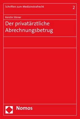 Abbildung von Stirner | Der privatärztliche Abrechnungsbetrug | 1. Auflage | 2015 | 2 | beck-shop.de