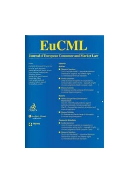 Abbildung von EuCML • Journal of European Consumer and Market Law | 7. Auflage | 2018 | beck-shop.de