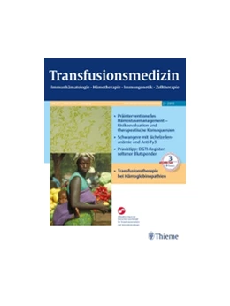 Abbildung von Transfusionsmedizin | 8. Auflage | 2018 | beck-shop.de