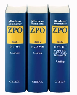 Abbildung von Münchener Kommentar zur Zivilprozessordnung: ZPO | 5. Auflage | | beck-shop.de