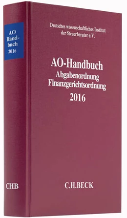 Abbildung von AO-Handbuch 2016 | 1. Auflage | 2016 | beck-shop.de