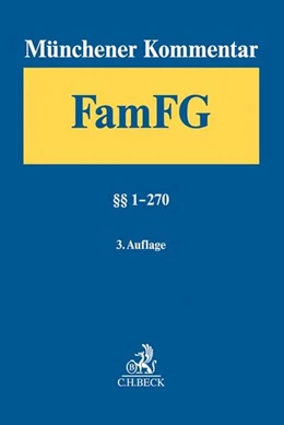 Abbildung von Münchener Kommentar zum FamFG, Band 1: Band 1: §§ 1-270 | 3. Auflage | 2018 | beck-shop.de
