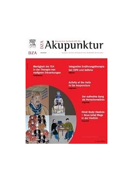 Abbildung von DZA • Deutsche Zeitschrift für Akupunktur | 61. Auflage | 2018 | beck-shop.de