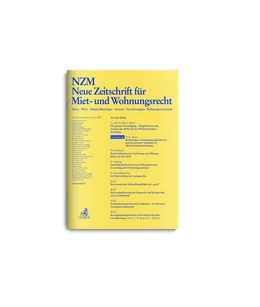 Abbildung von NZM • Neue Zeitschrift für Miet- und Wohnungsrecht | 21. Auflage | 2018 | beck-shop.de
