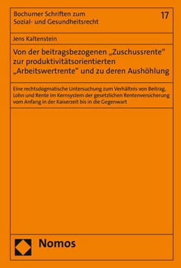 Abbildung von Kaltenstein | Von der beitragsbezogenen | 1. Auflage | 2015 | 17 | beck-shop.de