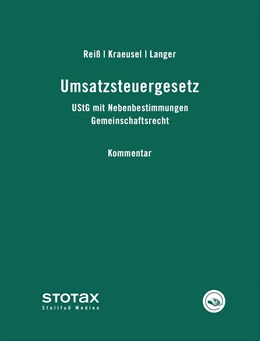 Abbildung von Reiß / Kraeusel | Umsatzsteuergesetz • ohne Aktualisierungsservice | 1. Auflage | 2018 | beck-shop.de