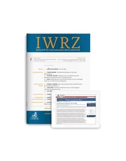 Abbildung von IWRZ • Zeitschrift für Internationales Wirtschaftsrecht | 3. Auflage | 2018 | beck-shop.de