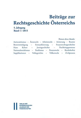 Abbildung von Olechowski | Beiträge zur Rechtsgeschichte Österreichs | 1. Auflage | 2015 | 5/1 | beck-shop.de