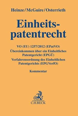 Abbildung von Heinze / McGuire | Einheitspatentrecht | 1. Auflage | 2019 | beck-shop.de