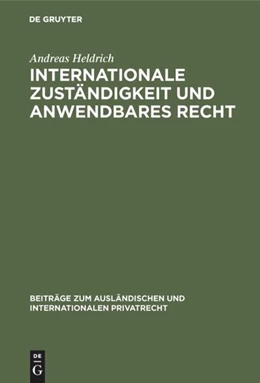Abbildung von Heldrich | Internationale Zuständigkeit und anwendbares Recht | 1. Auflage | 1969 | 36 | beck-shop.de