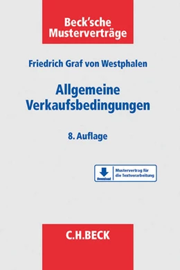 Abbildung von v. Westphalen | Allgemeine Verkaufsbedingungen | 8. Auflage | 2016 | beck-shop.de