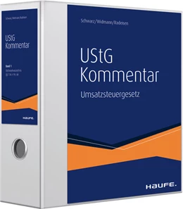 Abbildung von Schwarz / Widmann | Kommentar zum Umsatzsteuergesetz (UStG) plus Onlinezugang | 1. Auflage | 2018 | beck-shop.de