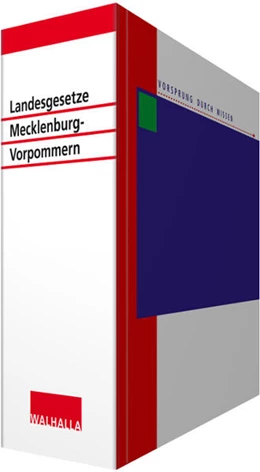 Abbildung von Will | Landesgesetze Mecklenburg-Vorpommern • ohne Aktualisierungsservice | 1. Auflage | 2017 | beck-shop.de