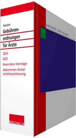 Abbildung von Hecker | Gebührenordnungen für Ärzte • ohne Aktualisierungsservice | 1. Auflage | 2018 | beck-shop.de