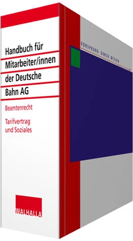 Abbildung von Walhalla Fachredaktion | Handbuch für Mitarbeiter/innen der Deutsche Bahn AG - Beamtenrecht • ohne Aktualisierungsservice | 1. Auflage | 2018 | beck-shop.de