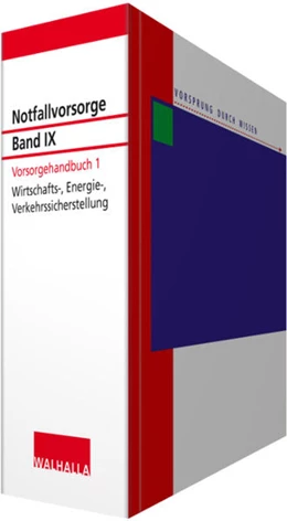 Abbildung von Notfallvorsorge Bd. IX Vorsorgehandbuch 1 • ohne Aktualisierungsservice | 1. Auflage | 2018 | beck-shop.de