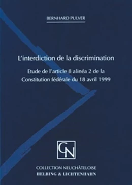 Abbildung von Pulver | L'interdiction de la discrimination | 1. Auflage | 2003 | beck-shop.de